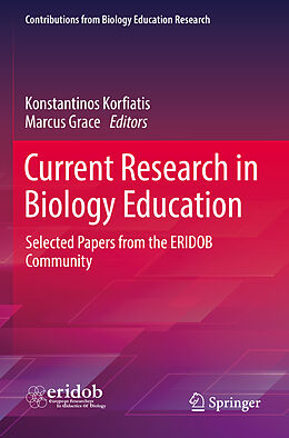 Couverture cartonnée Current Research in Biology Education de 