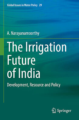 Couverture cartonnée The Irrigation Future of India de A. Narayanamoorthy