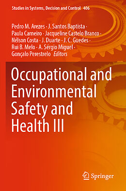 Couverture cartonnée Occupational and Environmental Safety and Health III de 