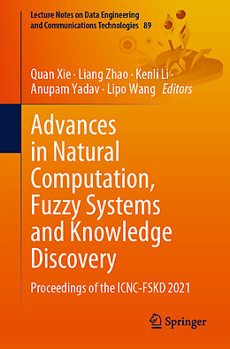 Couverture cartonnée Advances in Natural Computation, Fuzzy Systems and Knowledge Discovery de 