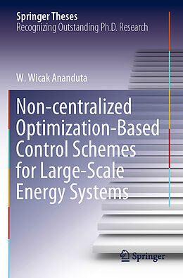 Couverture cartonnée Non-centralized Optimization-Based Control Schemes for Large-Scale Energy Systems de W. Wicak Ananduta