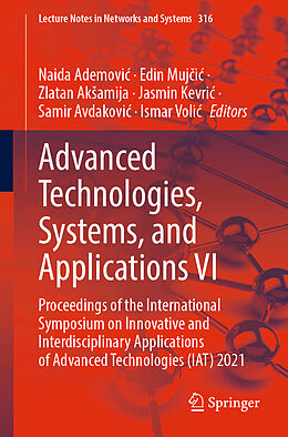 Couverture cartonnée Advanced Technologies, Systems, and Applications VI de 