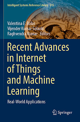 Couverture cartonnée Recent Advances in Internet of Things and Machine Learning de 