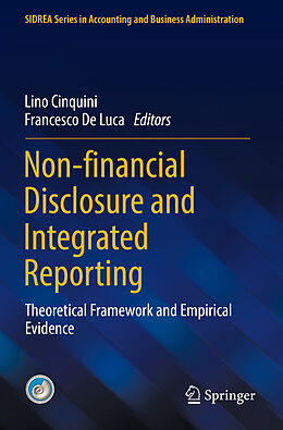 Couverture cartonnée Non-financial Disclosure and Integrated Reporting de 