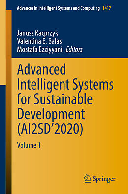 Couverture cartonnée Advanced Intelligent Systems for Sustainable Development (AI2SD 2020) de 