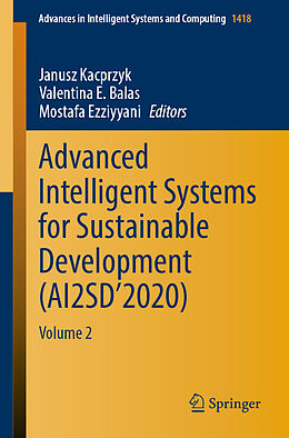 Couverture cartonnée Advanced Intelligent Systems for Sustainable Development (AI2SD 2020) de 