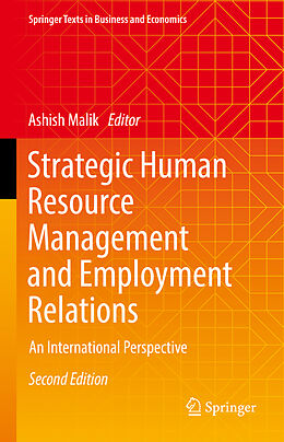 Livre Relié Strategic Human Resource Management and Employment Relations de 
