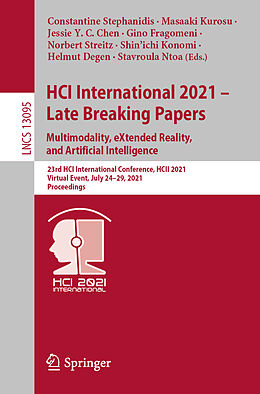 Kartonierter Einband HCI International 2021 - Late Breaking Papers: Multimodality, eXtended Reality, and Artificial Intelligence von 