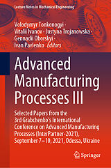 eBook (pdf) Advanced Manufacturing Processes III de 