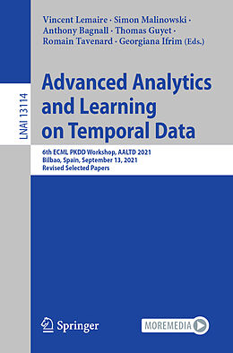 Kartonierter Einband Advanced Analytics and Learning on Temporal Data von 