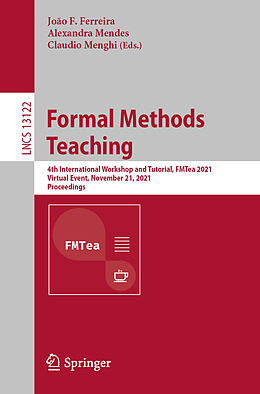 Kartonierter Einband Formal Methods Teaching von 