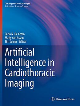 Couverture cartonnée Artificial Intelligence in Cardiothoracic Imaging de 