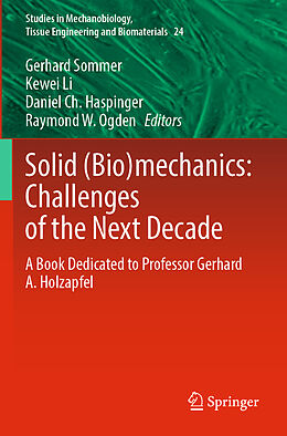 Couverture cartonnée Solid (Bio)mechanics: Challenges of the Next Decade de 