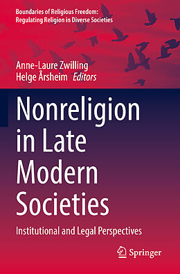 Couverture cartonnée Nonreligion in Late Modern Societies de 