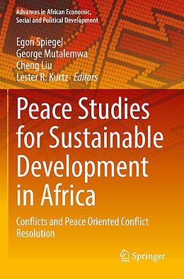 Couverture cartonnée Peace Studies for Sustainable Development in Africa de 