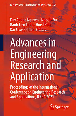 Couverture cartonnée Advances in Engineering Research and Application de 