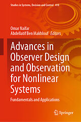 eBook (pdf) Advances in Observer Design and Observation for Nonlinear Systems de 