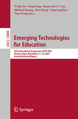 Kartonierter Einband Emerging Technologies for Education von 