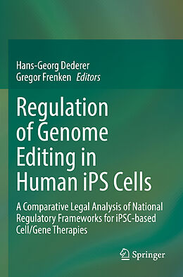 Couverture cartonnée Regulation of Genome Editing in Human iPS Cells de 