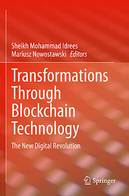 Couverture cartonnée Transformations Through Blockchain Technology de 