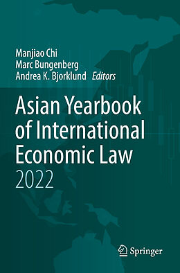 Couverture cartonnée Asian Yearbook of International Economic Law 2022 de 