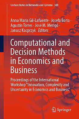 Couverture cartonnée Computational and Decision Methods in Economics and Business de 