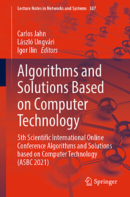 Couverture cartonnée Algorithms and Solutions Based on Computer Technology de 