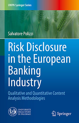 Livre Relié Risk Disclosure in the European Banking Industry de Salvatore Polizzi