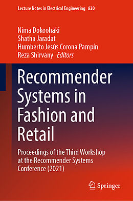 Fester Einband Recommender Systems in Fashion and Retail von 