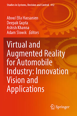 Couverture cartonnée Virtual and Augmented Reality for Automobile Industry: Innovation Vision and Applications de 