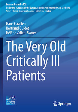 Couverture cartonnée The Very Old Critically Ill Patients de 