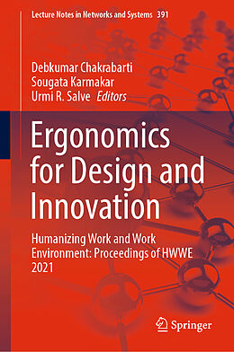 Livre Relié Ergonomics for Design and Innovation de 