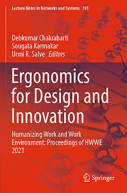 Couverture cartonnée Ergonomics for Design and Innovation de 