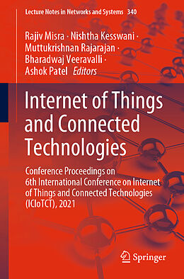 Couverture cartonnée Internet of Things and Connected Technologies de 