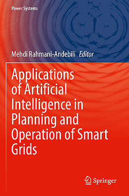 Couverture cartonnée Applications of Artificial Intelligence in Planning and Operation of Smart Grids de 