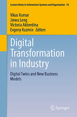 Couverture cartonnée Digital Transformation in Industry de 