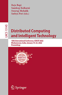 Kartonierter Einband Distributed Computing and Intelligent Technology von 