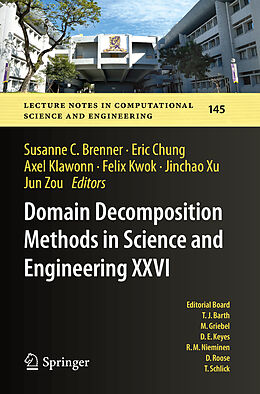 Couverture cartonnée Domain Decomposition Methods in Science and Engineering XXVI de 