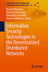 eBook (pdf) Information Security Technologies in the Decentralized Distributed Networks de 