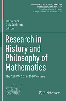 Couverture cartonnée Research in History and Philosophy of Mathematics de 