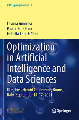 Couverture cartonnée Optimization in Artificial Intelligence and Data Sciences de 