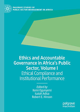 Livre Relié Ethics and Accountable Governance in Africa's Public Sector, Volume I de 