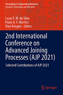 Couverture cartonnée 2nd International Conference on Advanced Joining Processes (AJP 2021) de 