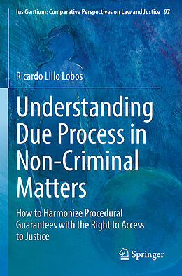 Couverture cartonnée Understanding Due Process in Non-Criminal Matters de Ricardo Lillo Lobos