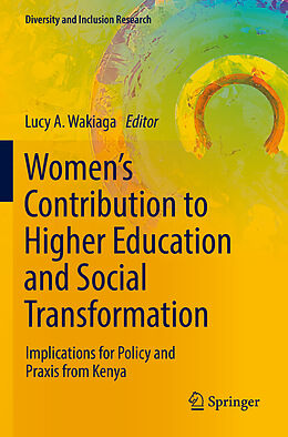 Couverture cartonnée Women s Contribution to Higher Education and Social Transformation de 