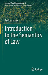 eBook (pdf) Introduction to the Semantics of Law de Andrzej Malec