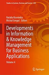 eBook (pdf) Developments in Information & Knowledge Management for Business Applications de 