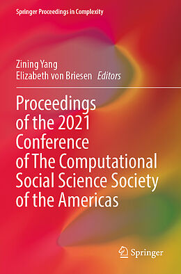 Couverture cartonnée Proceedings of the 2021 Conference of The Computational Social Science Society of the Americas de 