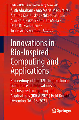 Couverture cartonnée Innovations in Bio-Inspired Computing and Applications de 