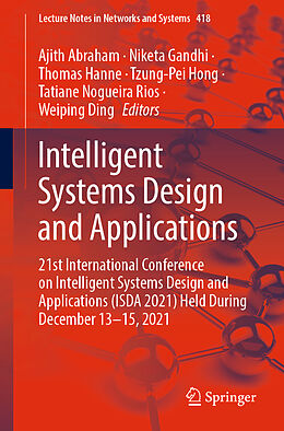 Couverture cartonnée Intelligent Systems Design and Applications de 